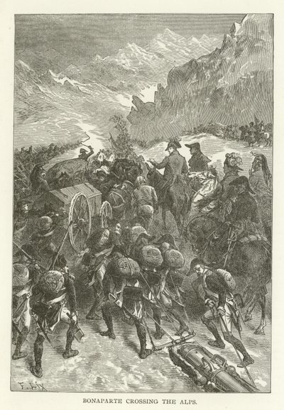Bonaparte franchissant les Alpes - American School