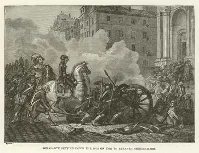 Bonaparte réprimant la foule le treize Vendémiaire - American School