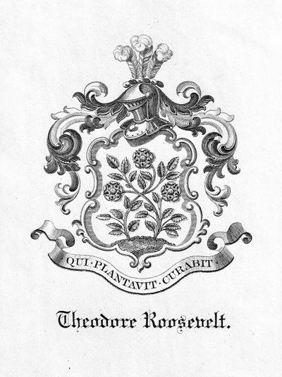 Ex-libris du président Theodore Roosevelt (1858-1919) (impression) - American School