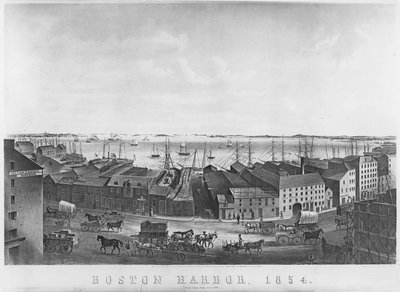 Port de Boston, 1854 - American School