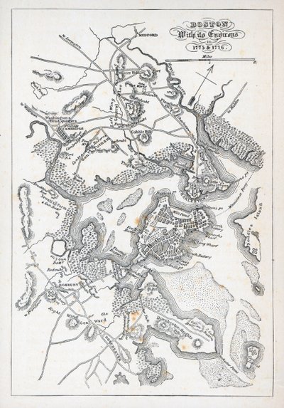 Boston et ses environs en 1775 et 1776 - American School