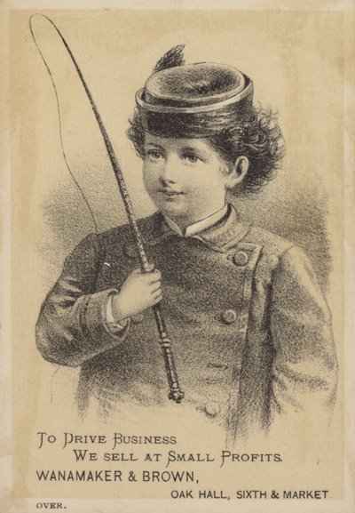 Garçon tenant une cravache - American School