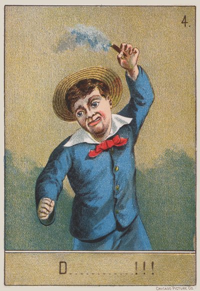 Garçon fumant - American School