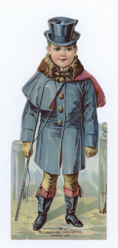 Garçon avec fouet à cheval - American School