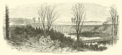 Pont sur le chemin de fer militaire, mars 1865 - American School