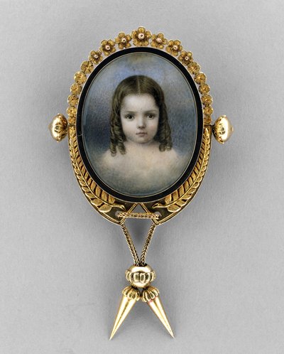Broche avec Portrait d