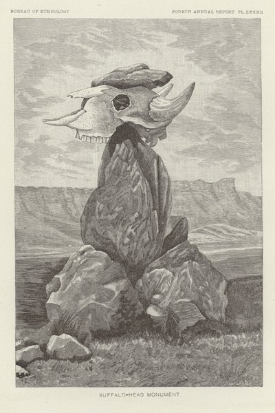 Monument de la tête de bison - American School