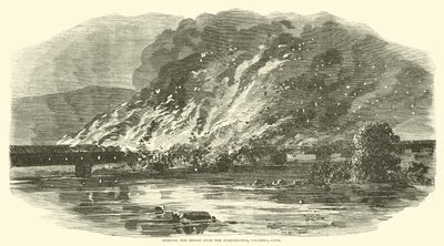 Incendie du pont sur la Susquehanna, Columbia, Pennsylvanie, juin 1863 - American School