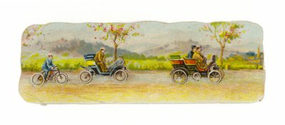Route animée avec voitures et vélos - American School