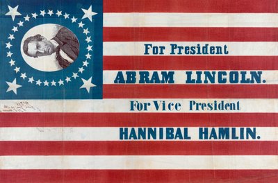 Drapeau de campagne pour Abraham Lincoln - American School
