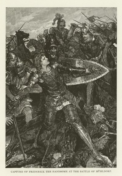 Capture de Frédéric le Bel à la bataille de Mühldorf - American School