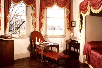Chaise-longue et armoire de rangement de Monticello, maison de Thomas Jefferson, fin du 18e siècle - American School