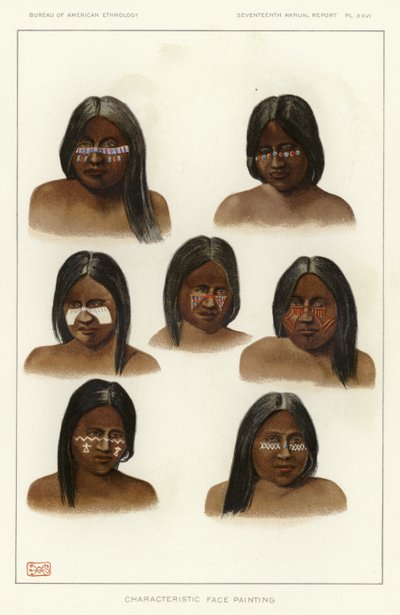 Peinture faciale caractéristique - American School