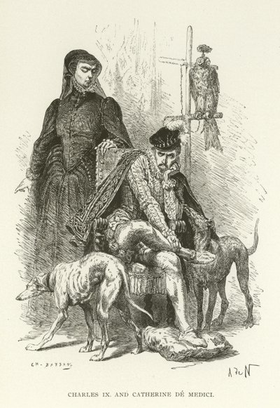 Charles IX et Catherine de Médicis - American School