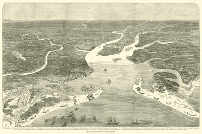 Charleston et ses environs, juillet 1863 - American School