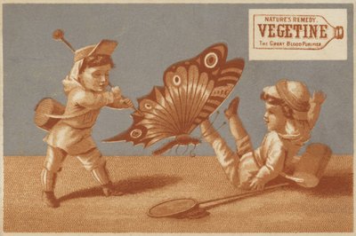 Enfants avec un papillon géant - American School