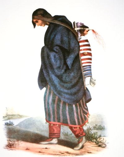 Mère Chippewa et Bébé, c.1821 - American School