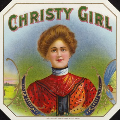 Christy Girl, étiquette de cigare - American School