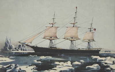 Clipper Ship, Red Jacket - Dans la glace au large du Cap Horn, lors de son passage de l