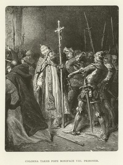 Colonna prend le pape Boniface VIII en otage - American School