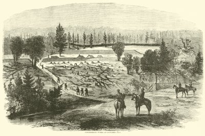 Travaux confédérés à Hatchers Run, août 1864 - American School