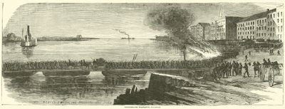 Confédérés évacuant Savannah, décembre 1864 - American School