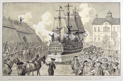 Parade et célébration du Congrès, c.1790 - American School