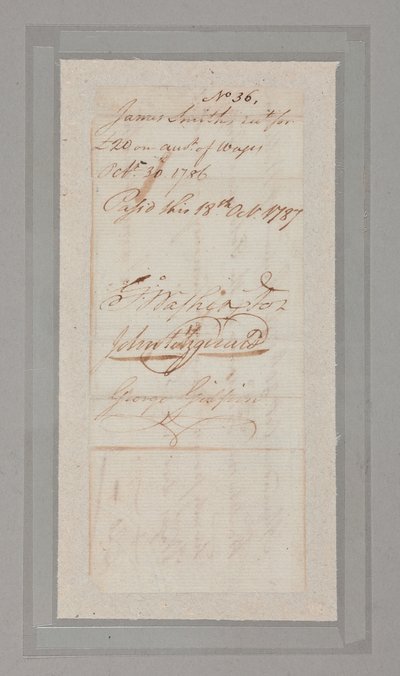 Convention constitutionnelle : collection de lettres et documents signés par 54 des 55 délégués à la convention historique de 1787 - American School