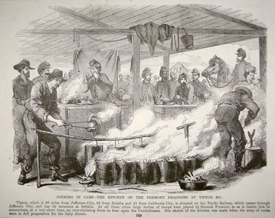 Cuisine en camp - La cuisine des Dragons de Fremont à Tipton, Missouri - American School