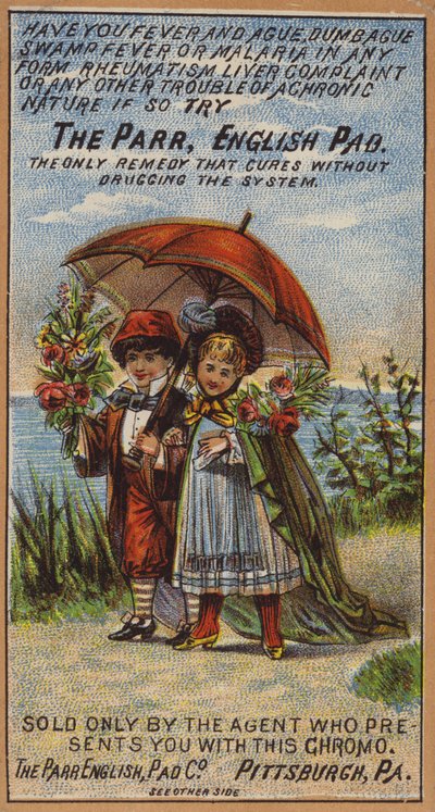 Couple se promenant sous un parapluie - American School