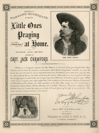Couverture de la partition pour Little Ones Praying at Home - American School