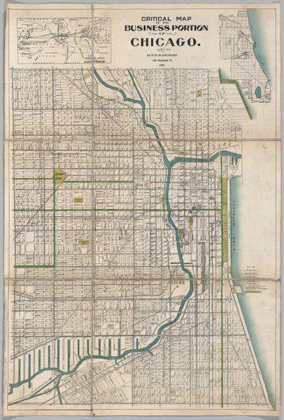Carte critique de la partie commerciale de Chicago - American School