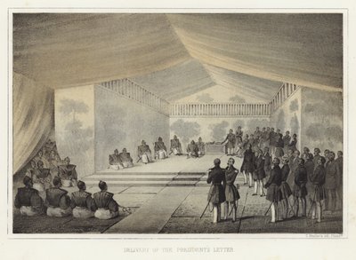 Remise de la lettre du président, Kurihama, Japon, 14 juillet 1853 - American School