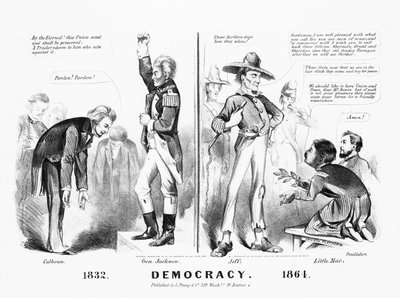 Démocratie publiée par Louis Prang & Co. 1864 - American School