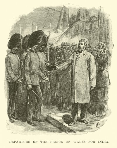Départ du Prince de Galles pour l