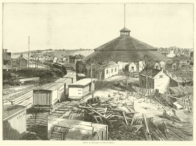 Dépôt de ravitaillement sur le chemin de fer, octobre 1863 - American School