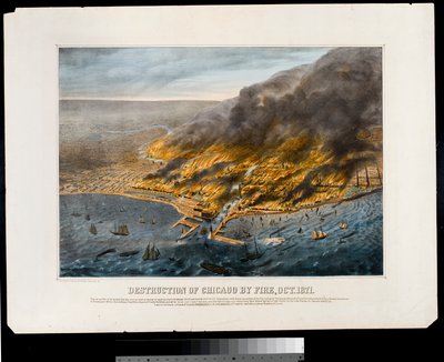 Destruction de Chicago par le feu, octobre 1871 - American School