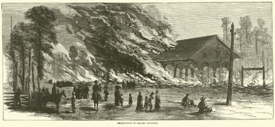 Destruction de Millen Junction, novembre 1864 - American School