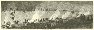 Destruction du chemin de fer de Weldon, septembre 1864 - American School