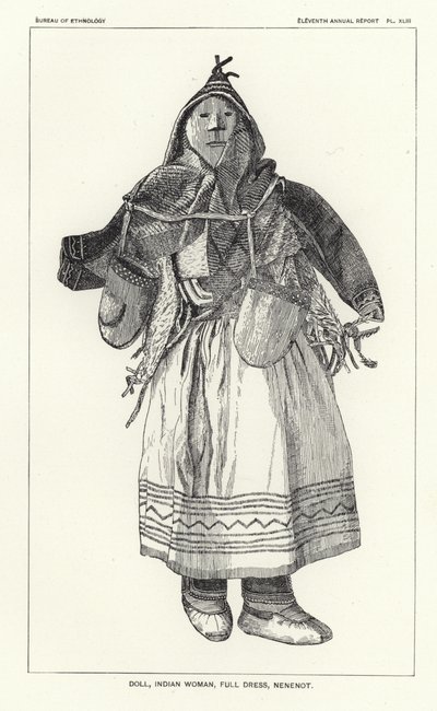 Poupée, femme indienne, tenue complète, Nenenot - American School