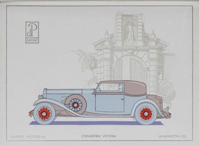 Voitures DuPont : Victoria convertible, 1921 - American School