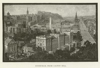 Édimbourg, depuis Calton Hill - American School