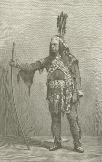 Edwin Forrest, acteur américain, en Metamora - American School
