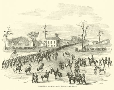 Entrée à Blackville, Caroline du Sud, janvier 1865 - American School