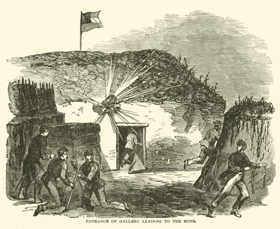 Entrée de la galerie menant à la mine, juin 1863 - American School