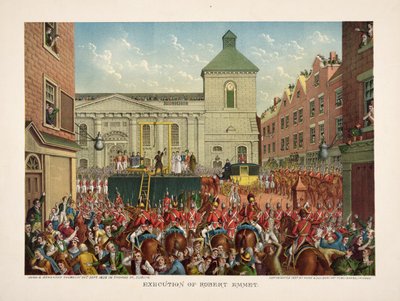Exécution de Robert Emmet dans Thomas Street, 20 septembre 1803, pub. 1803 - American School