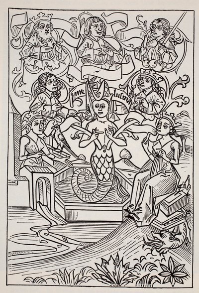 Fée Mélusine, du Guide mondial des gnomes, fées, elfes et autres petits peuples de Thomas Keightley (1789-1872) publié en 1880 - American School