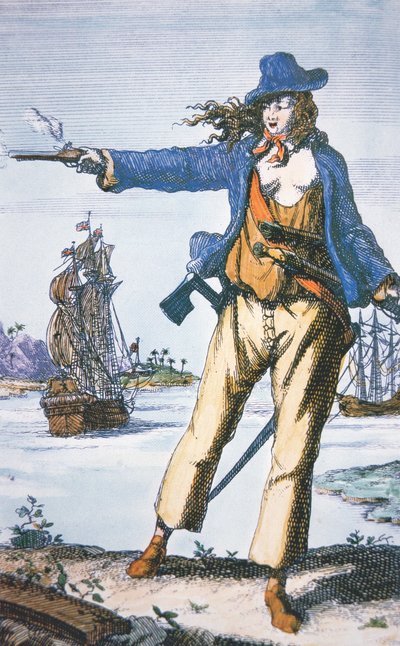 Pirate femme, Anne Bonny (née en 1697) - American School