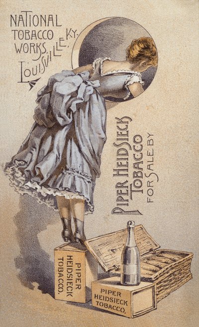 Fille légère se penchant par la fenêtre - American School