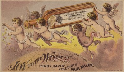 Chérubins volants portant une bouteille de médicament - American School